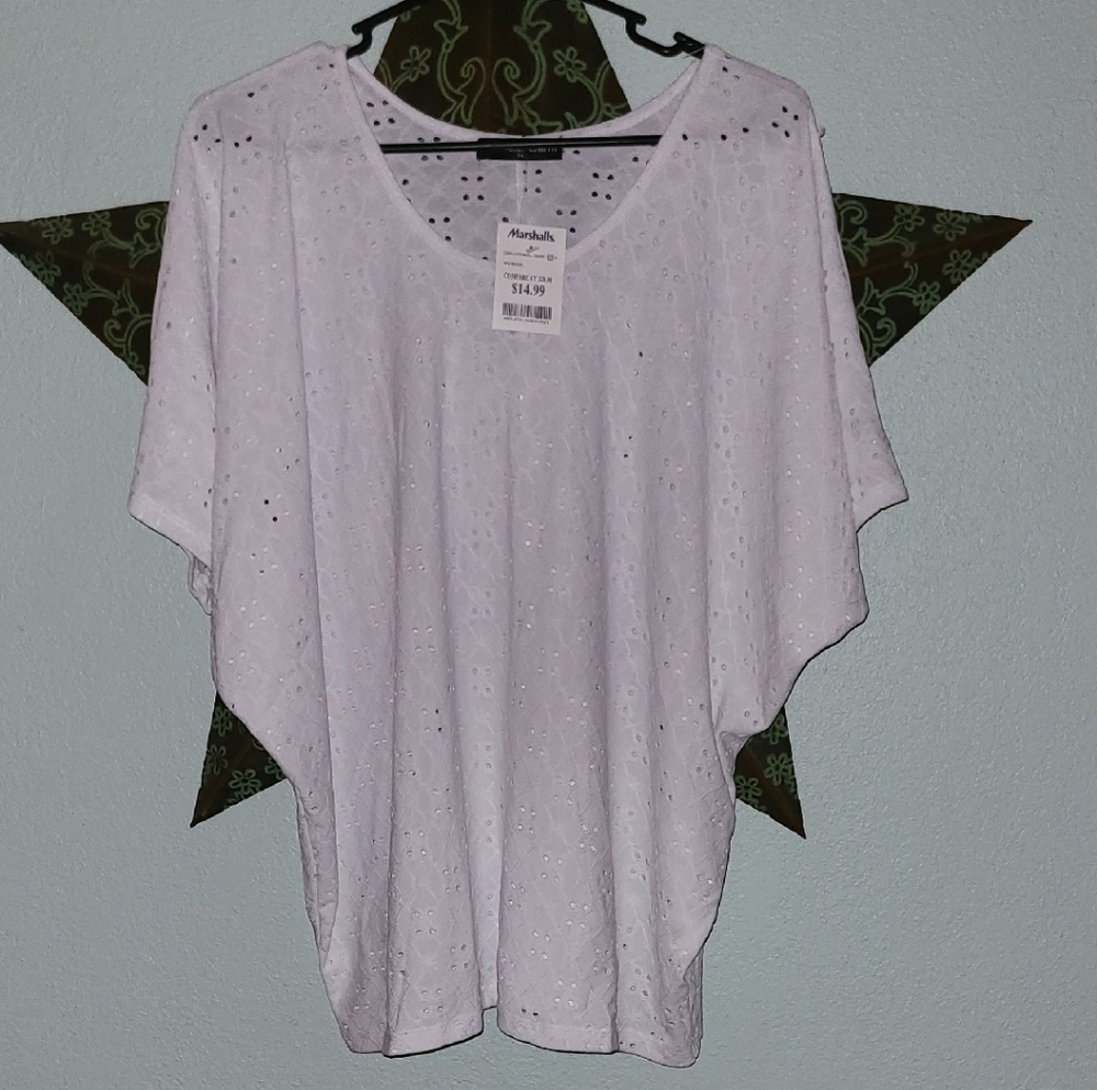 White Eyelet Women's Top